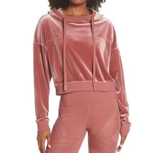 Alo Yoga • Layer Velour Hoodie in Rosewood